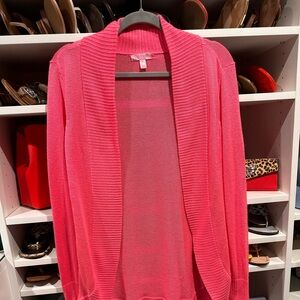 Lilly Pulitzer pink cardigan size M GUC.